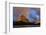USA, Montana. Glacier National Park, Grinnell Mountain, sunrise, rainbow-George Theodore-Framed Photographic Print