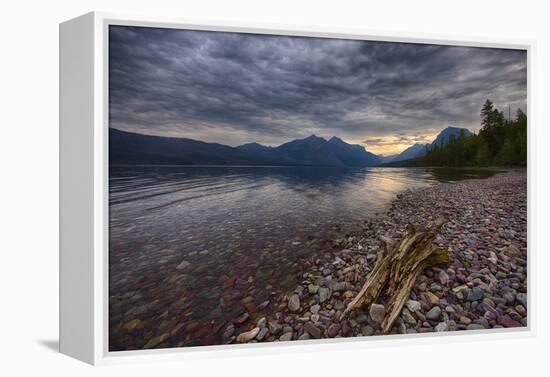 USA, Montana, Glacier National Park, Lake Macdonald-Rona Schwarz-Framed Premier Image Canvas