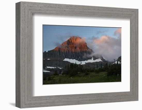 USA, Montana, Glacier National Park. Sunrise on Reynolds Mountain-Don Grall-Framed Photographic Print