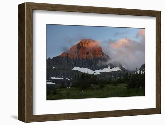 USA, Montana, Glacier National Park. Sunrise on Reynolds Mountain-Don Grall-Framed Photographic Print