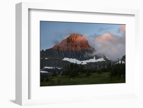 USA, Montana, Glacier National Park. Sunrise on Reynolds Mountain-Don Grall-Framed Photographic Print