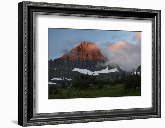 USA, Montana, Glacier National Park. Sunrise on Reynolds Mountain-Don Grall-Framed Photographic Print