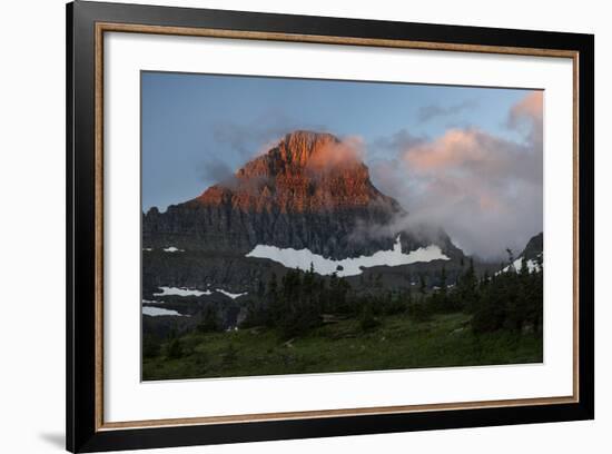 USA, Montana, Glacier National Park. Sunrise on Reynolds Mountain-Don Grall-Framed Photographic Print