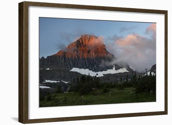 USA, Montana, Glacier National Park. Sunrise on Reynolds Mountain-Don Grall-Framed Photographic Print