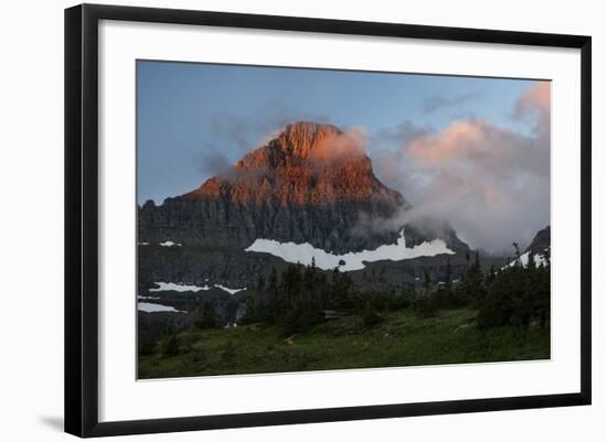 USA, Montana, Glacier National Park. Sunrise on Reynolds Mountain-Don Grall-Framed Photographic Print