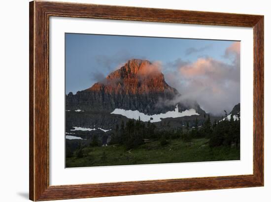 USA, Montana, Glacier National Park. Sunrise on Reynolds Mountain-Don Grall-Framed Photographic Print