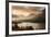 USA, Montana, Glacier NP. Sunrise pierces clouds over St. Mary Lake.-Don Grall-Framed Photographic Print