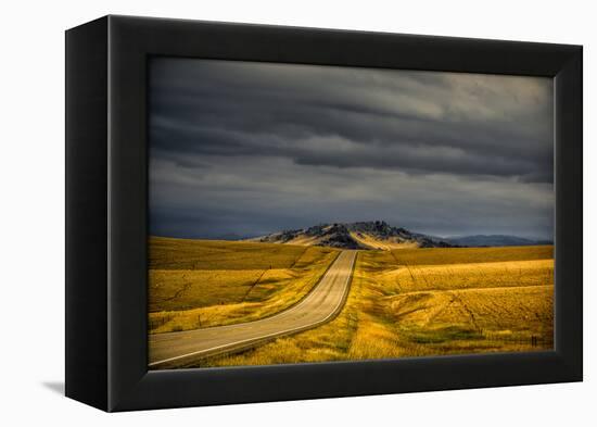 USA, Montana. Highway En Route to Helena from Glacier National Park on Stormy Day-Rona Schwarz-Framed Premier Image Canvas