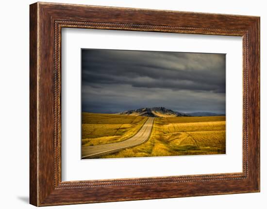 USA, Montana. Highway En Route to Helena from Glacier National Park on Stormy Day-Rona Schwarz-Framed Photographic Print