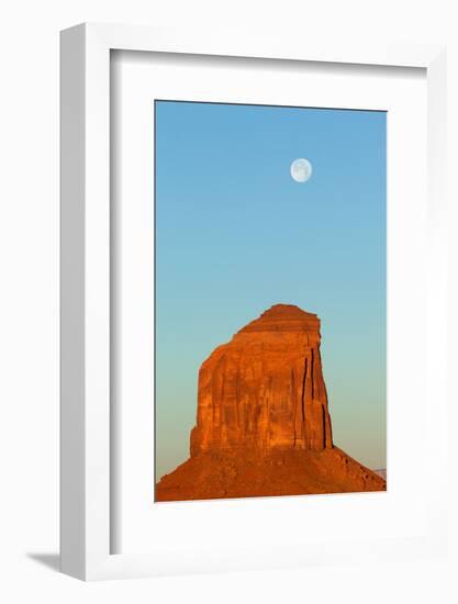 USA, Monument Valley, Rock and Full Moon-Catharina Lux-Framed Photographic Print