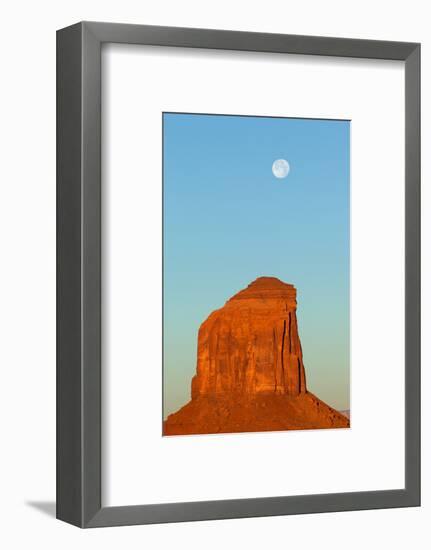 USA, Monument Valley, Rock and Full Moon-Catharina Lux-Framed Photographic Print