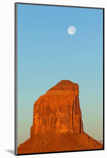 USA, Monument Valley, Rock and Full Moon-Catharina Lux-Mounted Photographic Print