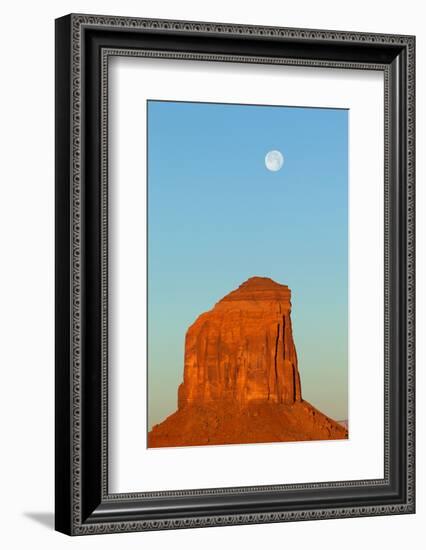 USA, Monument Valley, Rock and Full Moon-Catharina Lux-Framed Photographic Print