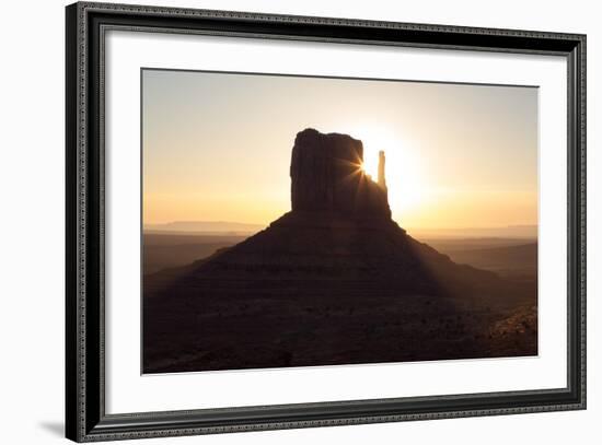 USA, Monument Valley, Sunrise, Sunrays-Catharina Lux-Framed Photographic Print