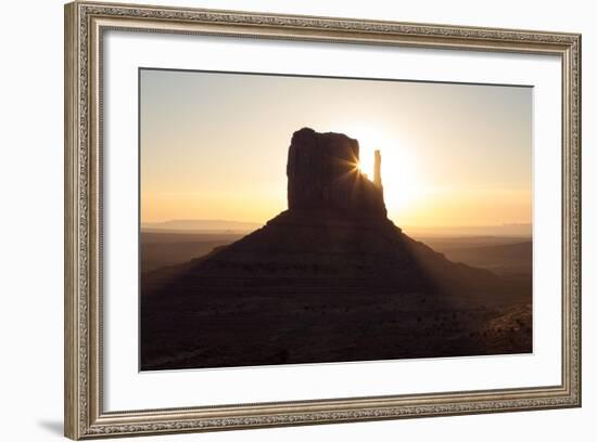 USA, Monument Valley, Sunrise, Sunrays-Catharina Lux-Framed Photographic Print