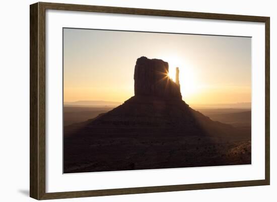 USA, Monument Valley, Sunrise, Sunrays-Catharina Lux-Framed Photographic Print