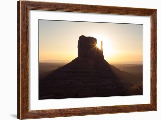 USA, Monument Valley, Sunrise, Sunrays-Catharina Lux-Framed Photographic Print