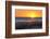 USA, MS, Bay St Louis. Sun Sets Gulf of Mexico. Beach Grasses-Trish Drury-Framed Photographic Print