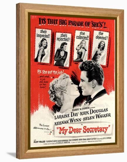 USA My Dear Secretary Film Poster, 1940s-null-Framed Premier Image Canvas