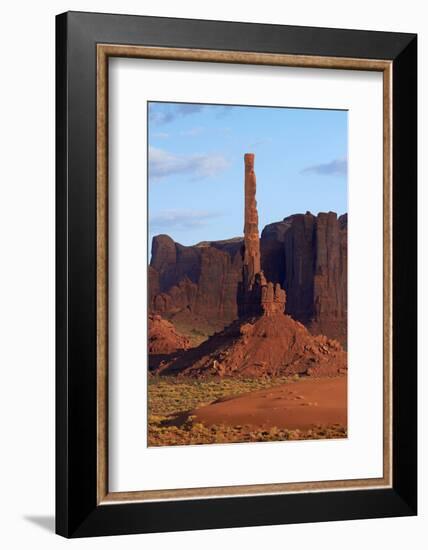 USA, Navajo Nation, Monument Valley, Totem Pole Rock Column-David Wall-Framed Photographic Print