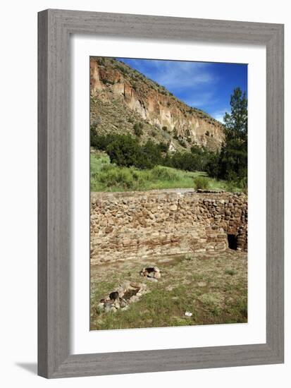 USA, Near Los Alamos, New Mexico, Bandelier National Monument, Big Kiva-null-Framed Giclee Print