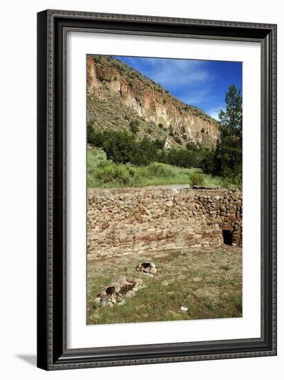 USA, Near Los Alamos, New Mexico, Bandelier National Monument, Big Kiva-null-Framed Giclee Print