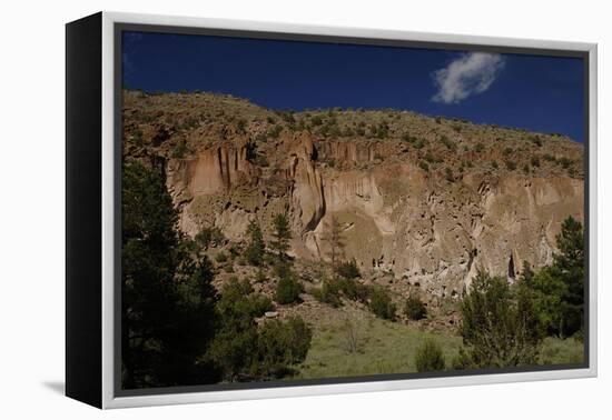 USA, Near Los Alamos, New Mexico, Bandelier National Monument, Frijoles Canyon-null-Framed Premier Image Canvas