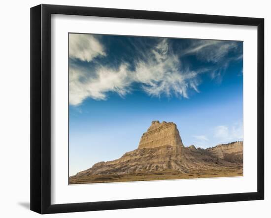 USA, Nebraska, Scottsbluff, Scotts Bluff National Monument-Walter Bibikow-Framed Photographic Print