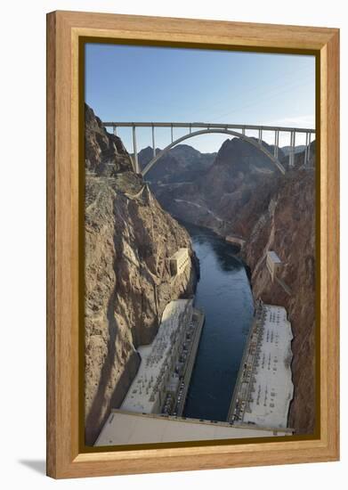 USA, Nevada, Hoover Dam and the Mike O'Callaghan-Pat Tillman Memorial Bridge.-Kevin Oke-Framed Premier Image Canvas