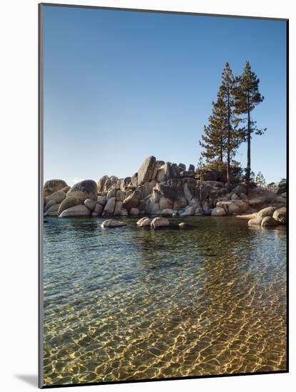 USA, Nevada, Lake Tahoe, Transparent Ripples on the Water at Sand Harbor State Park-Ann Collins-Mounted Photographic Print