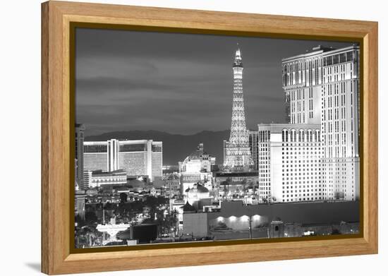 USA, Nevada, Las Vegas. City Buildings at Night-Dennis Flaherty-Framed Premier Image Canvas