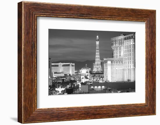 USA, Nevada, Las Vegas. City Buildings at Night-Dennis Flaherty-Framed Photographic Print