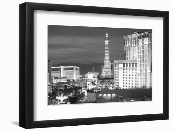 USA, Nevada, Las Vegas. City Buildings at Night-Dennis Flaherty-Framed Photographic Print