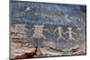 USA, Nevada. Valley of Fire State Park, Human petroglyphs-Kevin Oke-Mounted Photographic Print