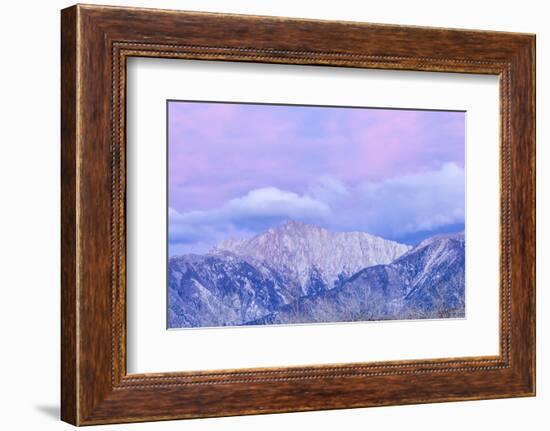 USA, Nevada, White Mountains. Sunset on Boundary Peak.-Jaynes Gallery-Framed Photographic Print