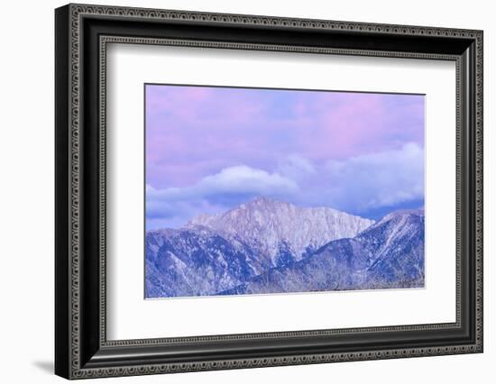 USA, Nevada, White Mountains. Sunset on Boundary Peak.-Jaynes Gallery-Framed Photographic Print