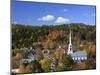 USA, New England, Vermont, Stowe in Autumn /Fall-Michele Falzone-Mounted Photographic Print