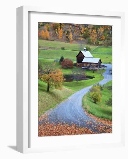 USA, New England, Vermont, Woodstock, Sleepy Hollow Farm in Autumn/Fall-Michele Falzone-Framed Photographic Print