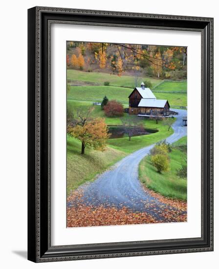 USA, New England, Vermont, Woodstock, Sleepy Hollow Farm in Autumn/Fall-Michele Falzone-Framed Photographic Print