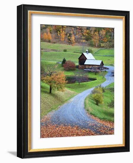 USA, New England, Vermont, Woodstock, Sleepy Hollow Farm in Autumn/Fall-Michele Falzone-Framed Photographic Print