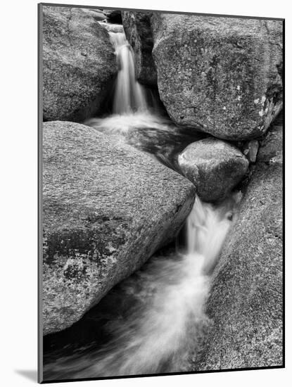 USA, New Hampshire, White Mountains, Lucy Brook flows past granite rock-Ann Collins-Mounted Photographic Print