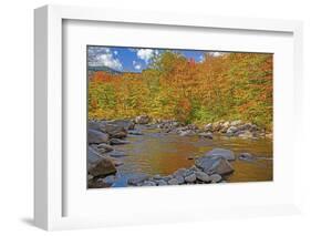 USA, New Hampshire, White Mountains National Forest and Swift River along Highway 112 in Autumn-Sylvia Gulin-Framed Photographic Print