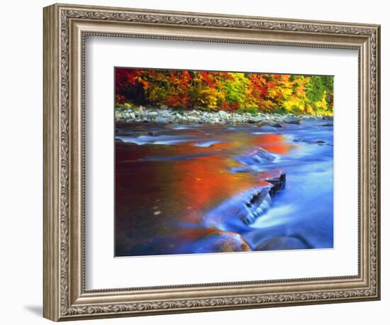 USA, New Hampshire, White Mountains, Swift River in Autumn Colors-Jaynes Gallery-Framed Photographic Print