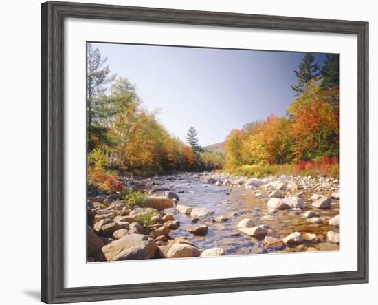 USA, New Hampshire, White Mountains, Swift River, Landscape, Autumn-Thonig-Framed Photographic Print