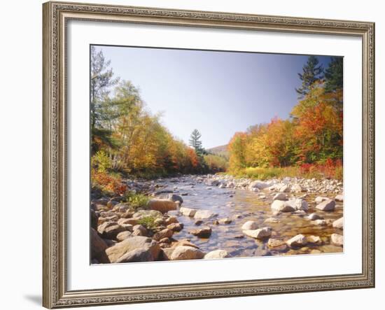 USA, New Hampshire, White Mountains, Swift River, Landscape, Autumn-Thonig-Framed Photographic Print