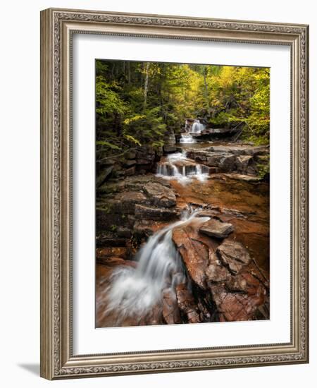 USA, New Hampshire, White Mountains, Vertical panorama of Coliseum Falls-Ann Collins-Framed Photographic Print