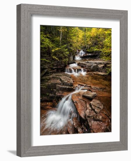 USA, New Hampshire, White Mountains, Vertical panorama of Coliseum Falls-Ann Collins-Framed Photographic Print