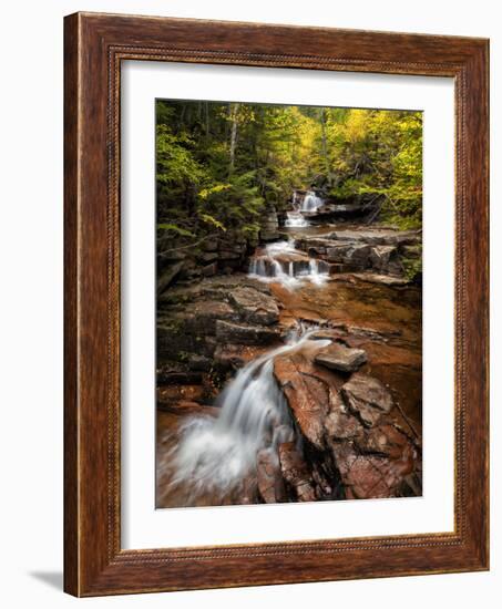 USA, New Hampshire, White Mountains, Vertical panorama of Coliseum Falls-Ann Collins-Framed Photographic Print