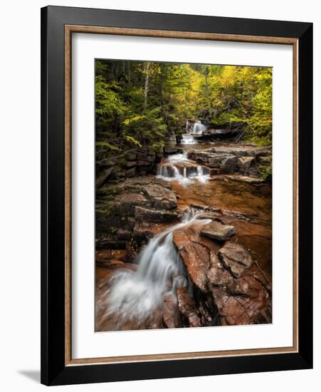 USA, New Hampshire, White Mountains, Vertical panorama of Coliseum Falls-Ann Collins-Framed Photographic Print