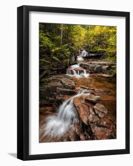 USA, New Hampshire, White Mountains, Vertical panorama of Coliseum Falls-Ann Collins-Framed Photographic Print